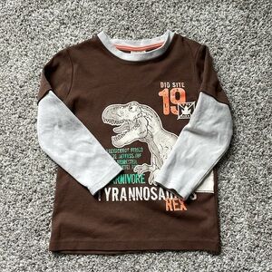 NWOT boys size 5 Dino long sleeve tee
